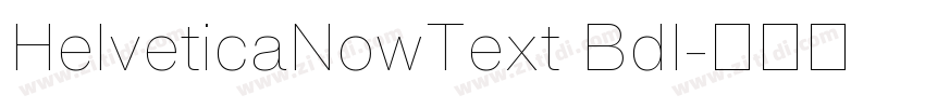 HelveticaNowText BdI字体转换